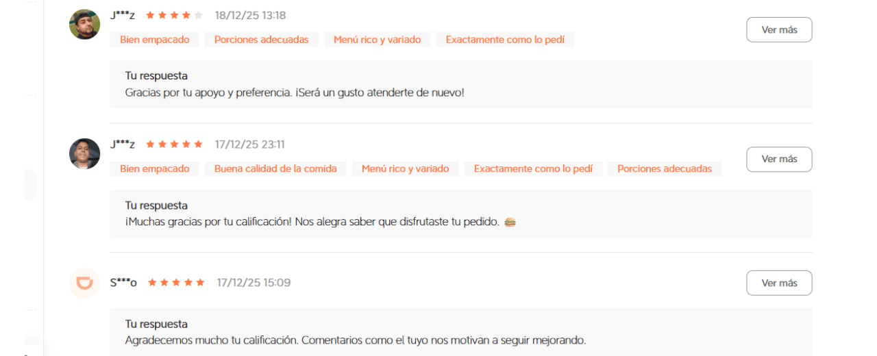 Cliente satisfecho Burgerpam